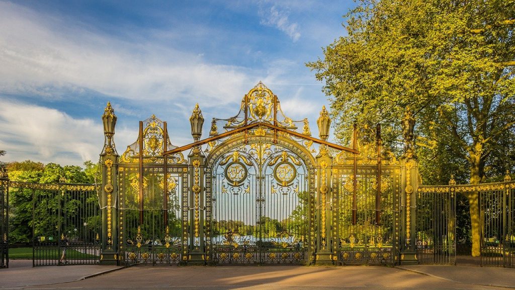 grilles d'entrée du parc de la Tête d'Or